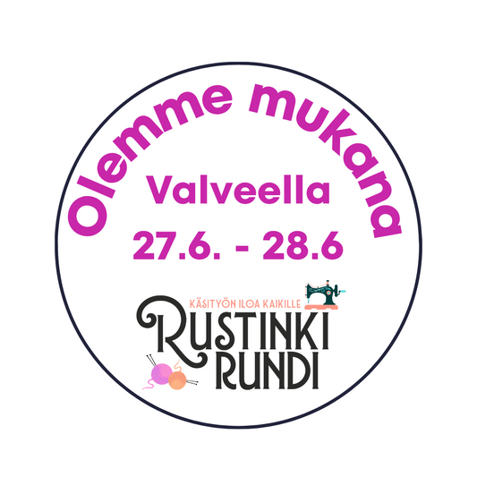 Käsityötapahtuma Rustinki Rundi Oulussa 16.-28.6.2025