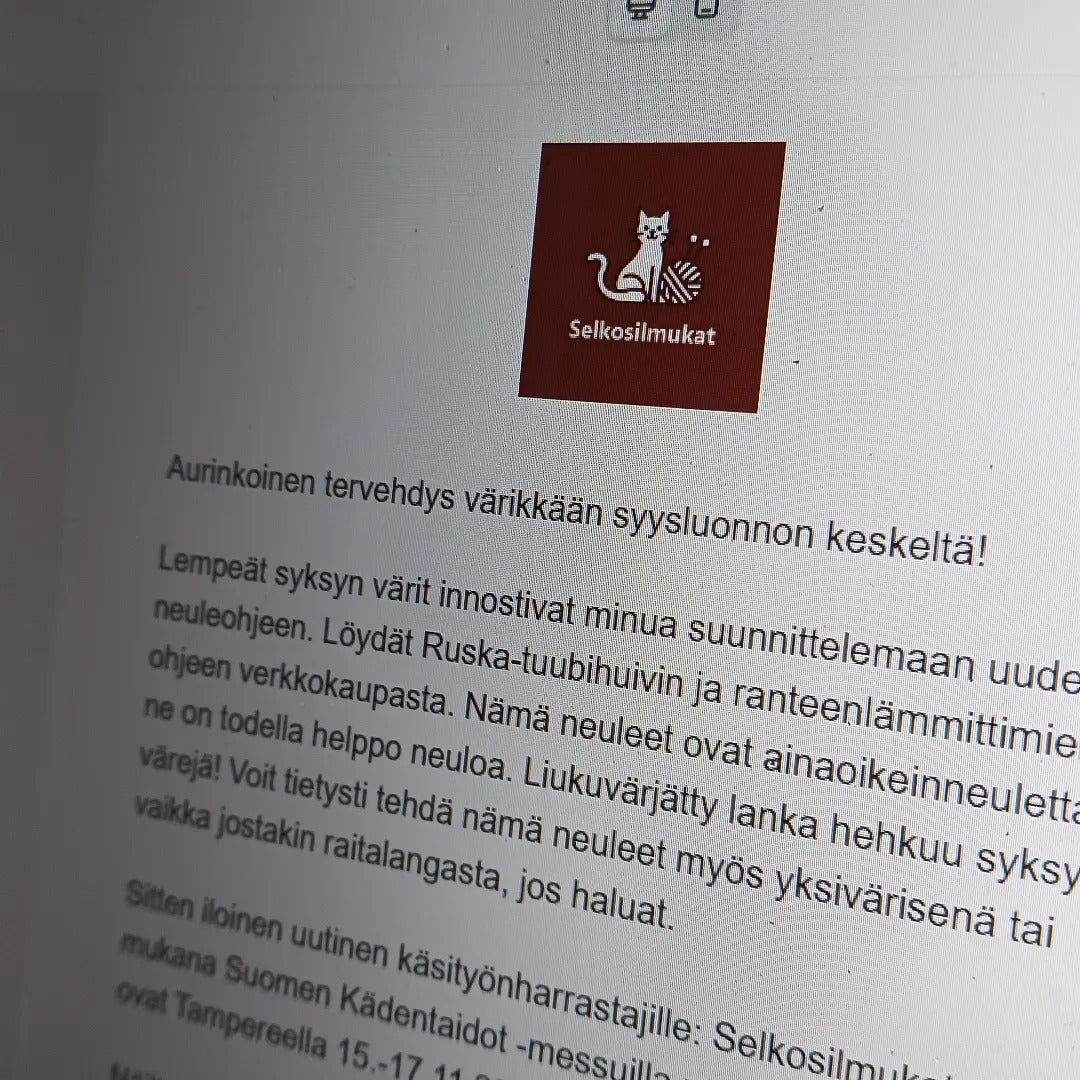 Liity sähköpostilistalle - osallistut messulippujen arvontaan!