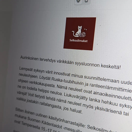 Liity sähköpostilistalle - osallistut messulippujen arvontaan!